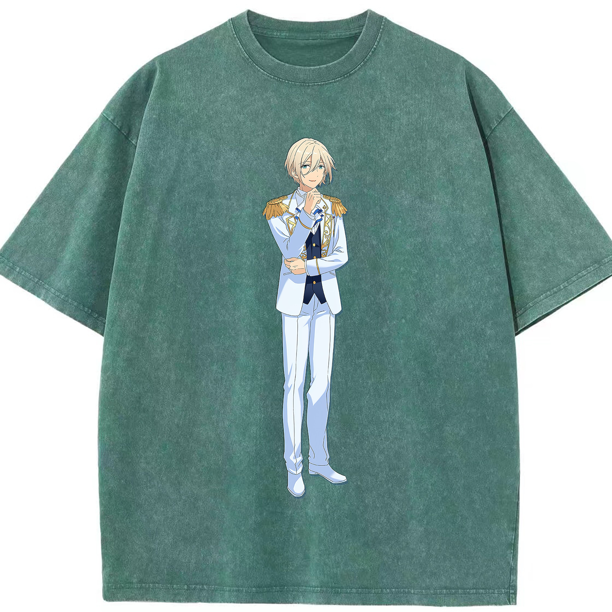 （画像用） あんさんぶるスターズ! Ensemble Stars 綿100% ヴィンテージ風 半袖Tシャツ（フロントプリント）